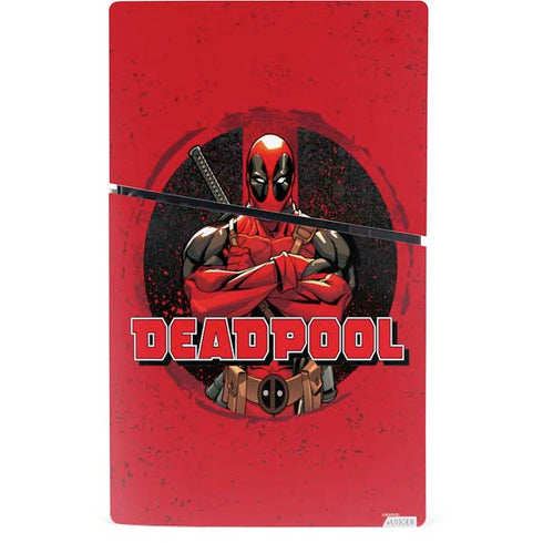 Marvel Deadpool Wade Wilson PS5 Slim Digital Edition Console Skin